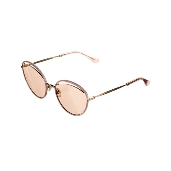 JIMMY CHOO CAT EYE SUNGLASSES WITH CASE AND DUST CLOTH - Picture 3 of 9